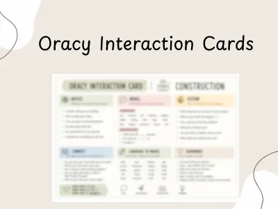 Oracy Interaction Cards — preview 1