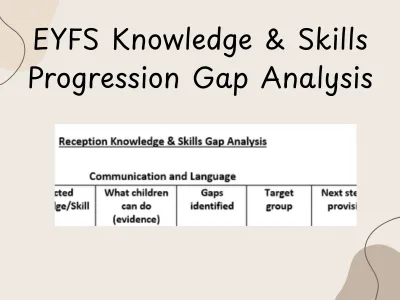 Reception Knowledge and Skills Gap Analysis — preview 1