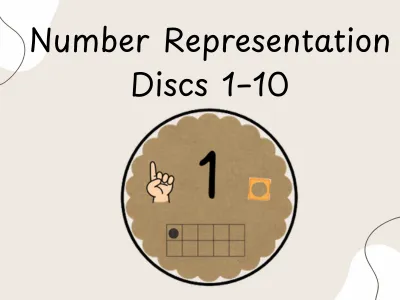 Number Representation Discs 1–10 — preview 1
