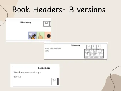 Book Headers - 3 Versions — preview 1