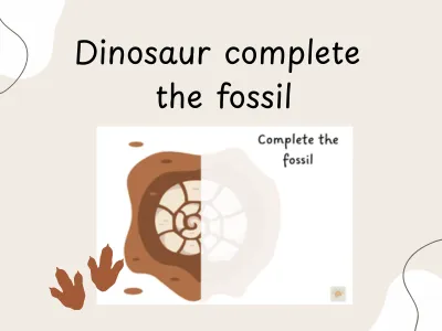 Complete the Dinosaur Fossil — preview 1