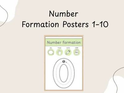 Number Formation 1–10 Posters — preview 1