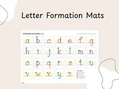 Print Letter Formation Mats — preview 1