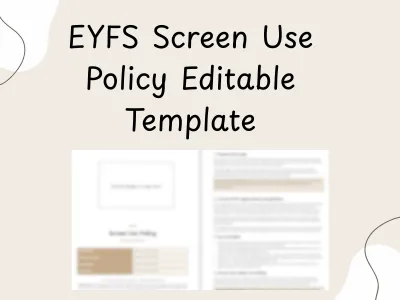 EYFS Screen Use Policy Editable Template — preview 1