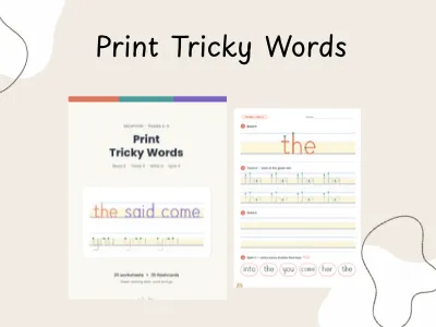 Print Tricky Words — preview 1
