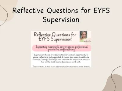Reflective Questions for EYFS Supervision — preview 1